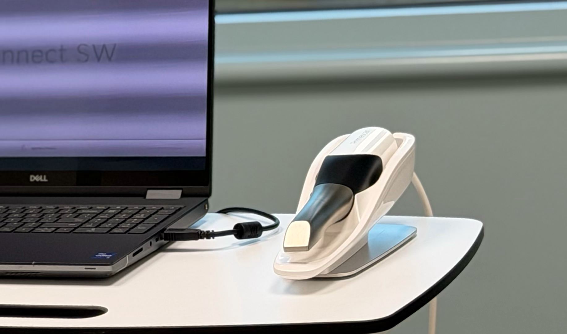 Bright and clean dental exam room